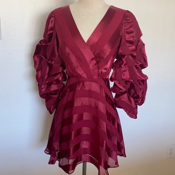 alice and olivia burgundy dress Alice + Olivia | Dresses | Burgundy Alice And Olivia Strapless Dress